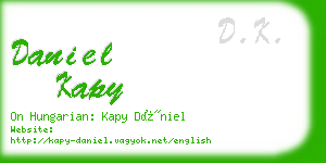 daniel kapy business card